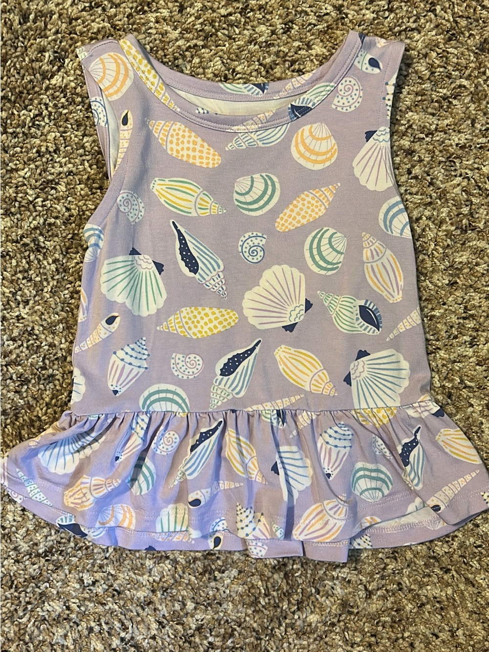 Little Sleepies Sandy Treasures peplum tank